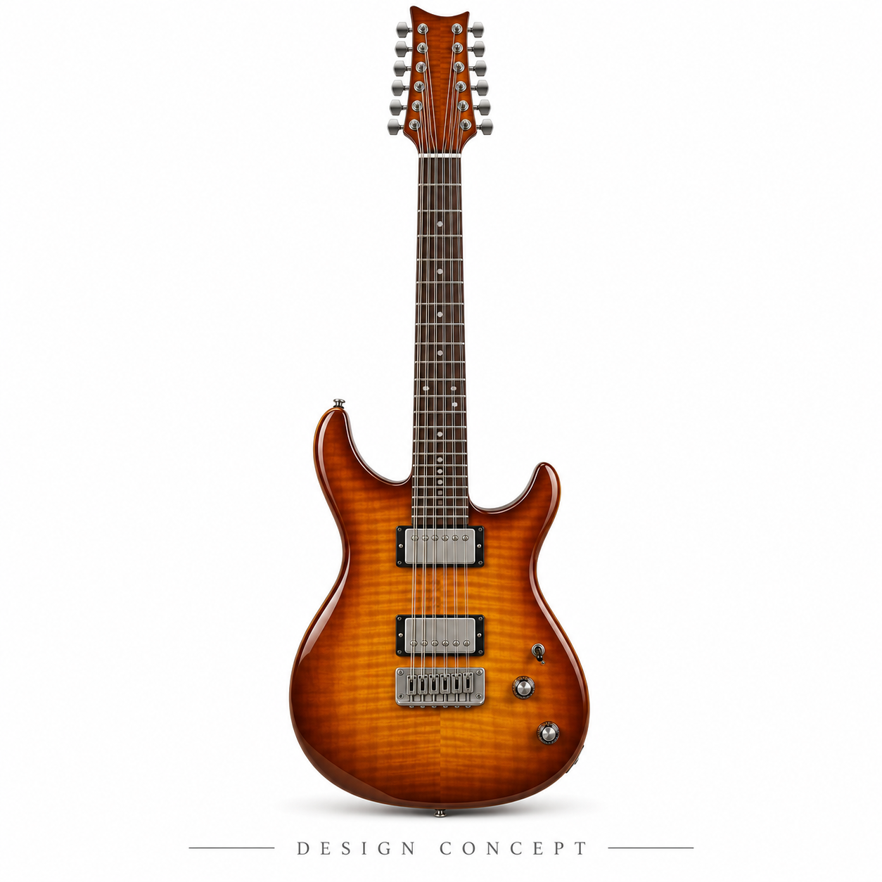 12-String Solid Body Guitar Concept - design concept